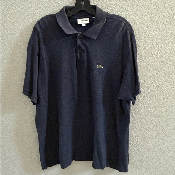 Lacoste Blue Men’s Classic Fit Short Sleeve Polo Shirt Crocodile Logo Size XXL - Picture 2 of 7